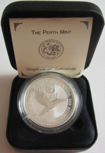 Australien 1 Dollar 1996 Kookaburra Basler Stab Privy