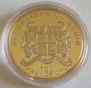 Benin 100 Francs 2011 Papst Benedikt XVI. Erfurt
