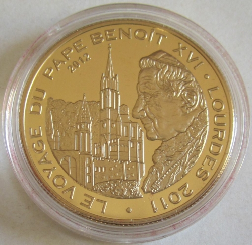 Togo 100 Francs 2011 Pope Benedict XVI Lourdes