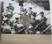 Großbritannien 2 Pounds 2014 100 Jahre Erster...