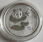 China 10 Yuan 2000 Panda Shenzhen Mint (Matter Ring)