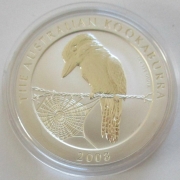 Australia 1 Dollar 2008 Kookaburra 1 Oz Silver