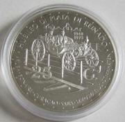 Netherlands Antilles 25 Gulden 1973 Silver Jubilee Silver...