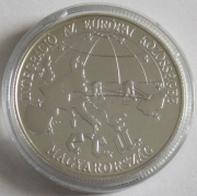 Ungarn 500 Forint 1993 Europa Europakarte PP
