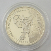 Cook Islands 1 Dollar 2013 Football World Cup in Brazil...