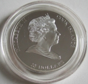 Cook Islands 20 Dollars 2010 Masterpieces of Art Carlo Maratta 3 Oz Silver