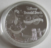 Niue 2 Dollars 2014 Disney Donald Duck 1 Oz Silver