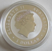 Australia 1 Dollar 2013 Kookaburra 1 Oz Silver