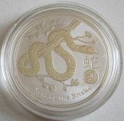 Australia 1 Dollar 2013 Lunar II Snake Lion Privy 1 Oz...