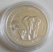 Somalia 100 Shillings 2015 Elephant 1 Oz Silver