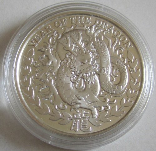 Somaliland 1000 Shillings 2012 Lunar Dragon 1 Oz Silver