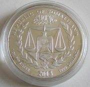 Somaliland 1000 Shillings 2013 Lunar Snake 1 Oz Silver