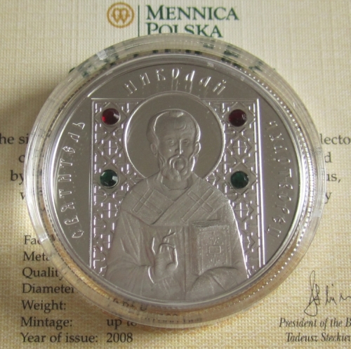Weißrussland 10 Rubel 2008 Nikolaus der Wundertäter PP