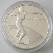 Weißrussland 20 Rubel 2003 Olympia Athen Kugelstoßen