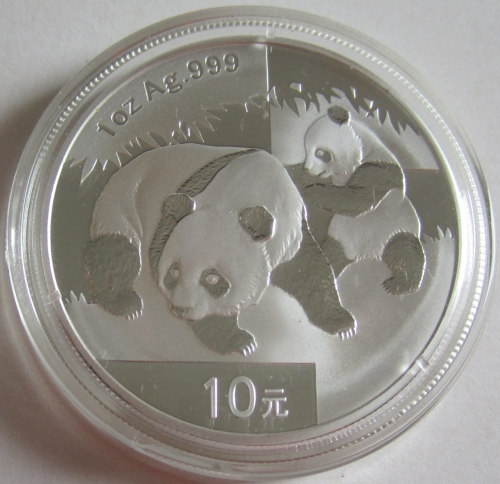 China 10 Yuan 2008 Panda 1 Oz Silver