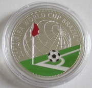 Belarus 20 Roubles 2013 Football World Cup in Brazil Silver
