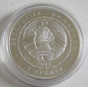 Belarus 20 Roubles 2013 Football World Cup in Brazil Silver