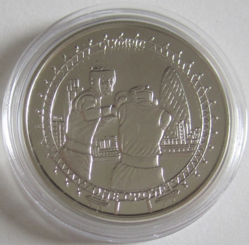 Isle of Man 1 Crown 2011 Olympia London Boxen & 30 St Mary Axe