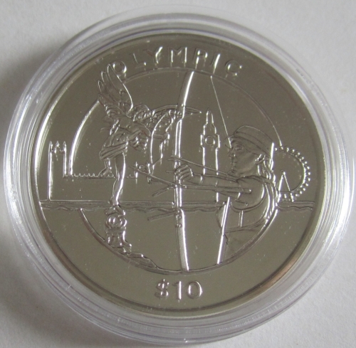 Sierra Leone 10 Dollars 2010 Olympia London Bogenschießen
