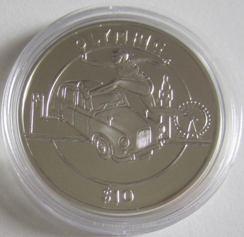Sierra Leone 10 Dollars 2011 Olympics London Steeplechase Silver
