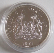 Sierra Leone 10 Dollars 2008 Olympia Beijing Friedenstauben