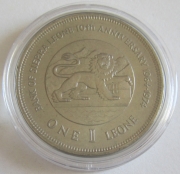 Sierra Leone 1 Leone 1974 10 Jahre Nationalbank BU