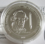 Palau 5 Dollars 2014 300 Years Fahrenheit Scale Silver