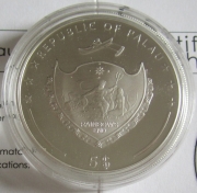 Palau 5 Dollars 2014 300 Years Fahrenheit Scale Silver