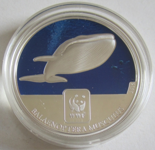 Zentralafrikanische Republik 100 Francs 2015 WWF Blauwal