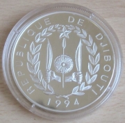 Djibouti 100 Francs 1994 Tiere Grevyzebra