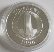 Simbabwe 10 Dollars 1996 Big Five Nashorn
