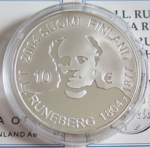 Finnland 10 Euro 2004 Johan Ludvig Runeberg PP (lose)