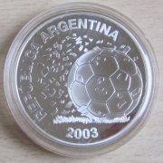 Argentinien 5 Pesos 2003 Fußball-WM in Deutschland...