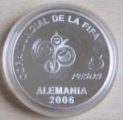 Argentinien 5 Pesos 2003 Fußball-WM in Deutschland...