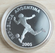 Argentinien 5 Pesos 2005 Fußball-WM in Deutschland...