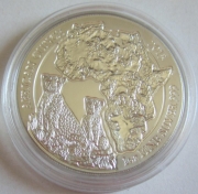 Rwanda 50 Amafaranga 2013 Wildlife Cheetah 1 Oz Silver