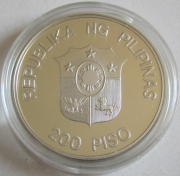 Philippines 200 Piso 1987 25 Years WWF Tamaraw Silver