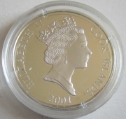 Cook-Inseln 10 Dollars 2001 Olympia Athen Diskuswerfen
