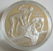 Australia 20 Dollars 1993 100 Years Olympics Swimming Silver