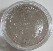 Cook Islands 10 Dollars 2011 Five Continents America 1 Oz...