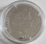 Cook Islands 10 Dollars 2011 Five Continents Australia 1 Oz Silver