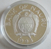 Nauru 10 Dollars 1993 Protect Our World Noahs Ark Silver