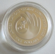 Barbados 5 Dollars 1994 UN Weltkonferenz in Bridgetown