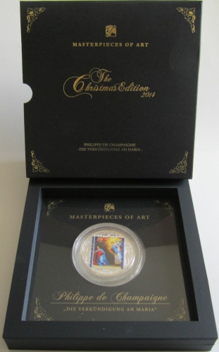 Cook Islands 20 Dollars 2014 Masterpieces of Art Philippe de Champaigne 3 Oz Silver