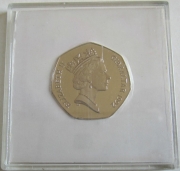 Gibraltar 50 Pence 1992 Christmas Proof