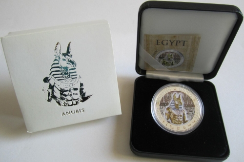 Fiji 1 Dollar 2012 Egypt Anubis Silver