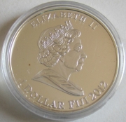 Fiji 1 Dollar 2012 Egypt Anubis Silver