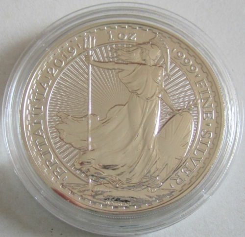 United Kingdom 2 Pounds 2019 Britannia 1 Oz Silver