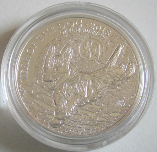 Großbritannien 2 Pounds 2018 Lunar Hund