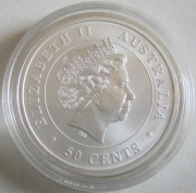 Australia 50 Cents 2016 Wildlife Tiger Shark 1/2 Oz Silver